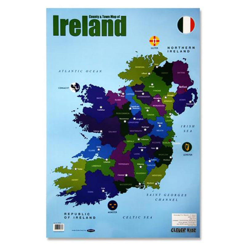 Clever Kidz Wall Chart - Map of Ireland