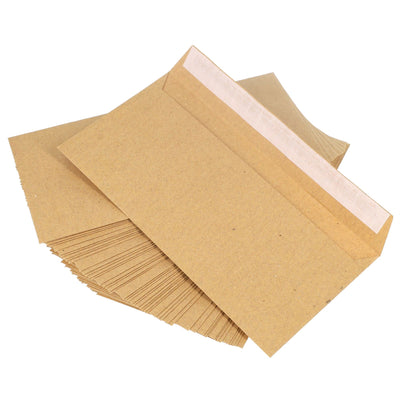 Premail DL Peel & Seal Envelopes - 110 x 220mm - Manilla - Pack of 50
