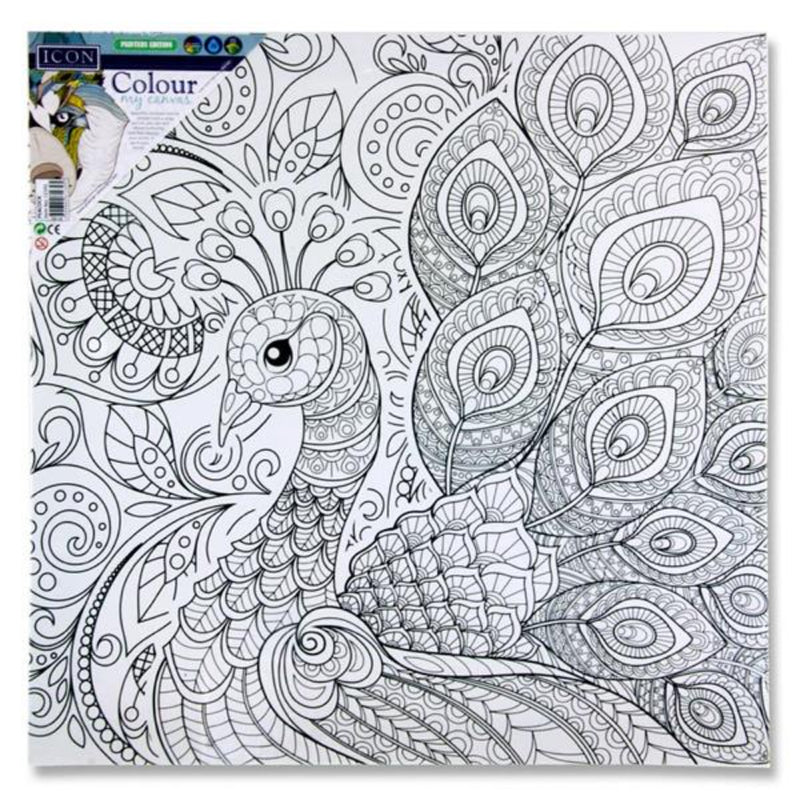 Icon Colour My Canvas - 300x300mm - Peacock
