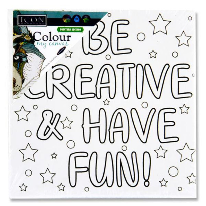 Icon Colour My Canvas - 100mm x 100m - Be Creative