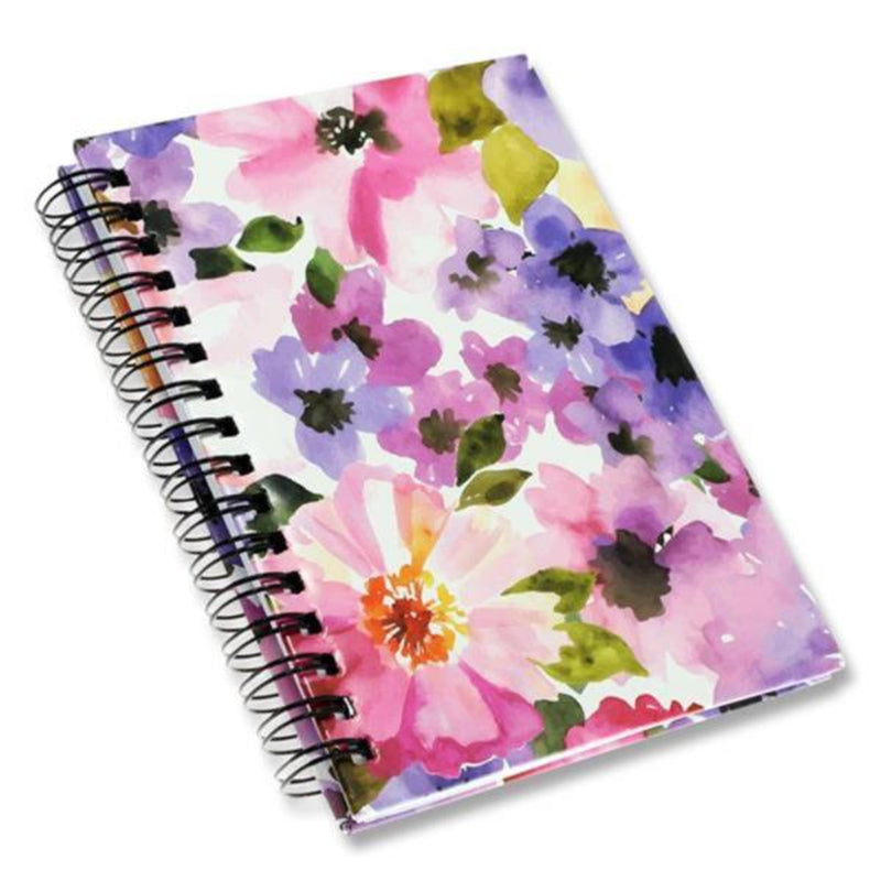 I Love Stationery A6 Wiro Notebook - 160 Pages - Watercolour Flowers