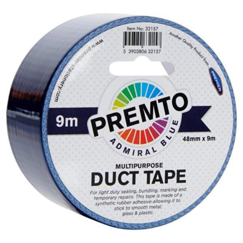Premto Multipurpose Duct Tape - 48mm x 9m - Admiral Blue