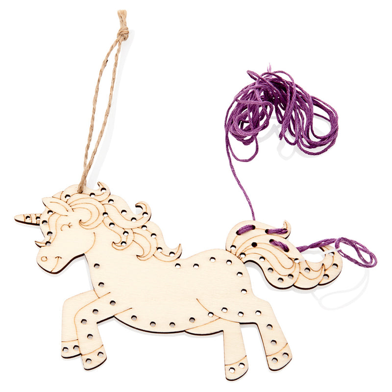 Crafty Bitz Wooden Threading Kit - Unicorn