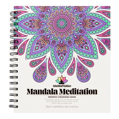 World of Colour Adult Colouring Book Mandala Meditation - 64 Designs - Series 1