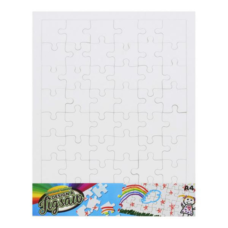 World of Colour A4 Design a Jigsaw - Make Your Own Jigsaw Puzzle