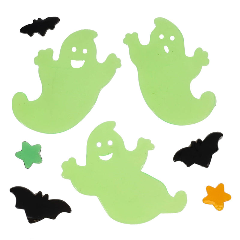 Crafty Bitz Halloween Window Stickers - Glow In The Dark - Pack of 8