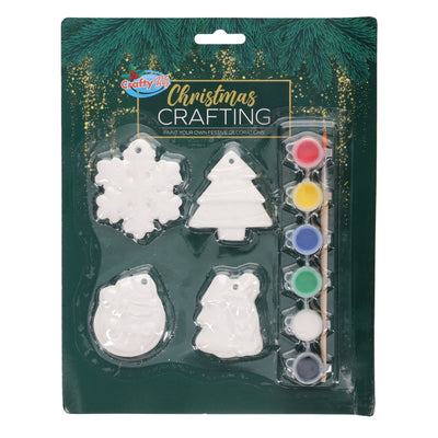 Crafty Bitz Christmas Crafting - Paint Your Own Festive Decorations