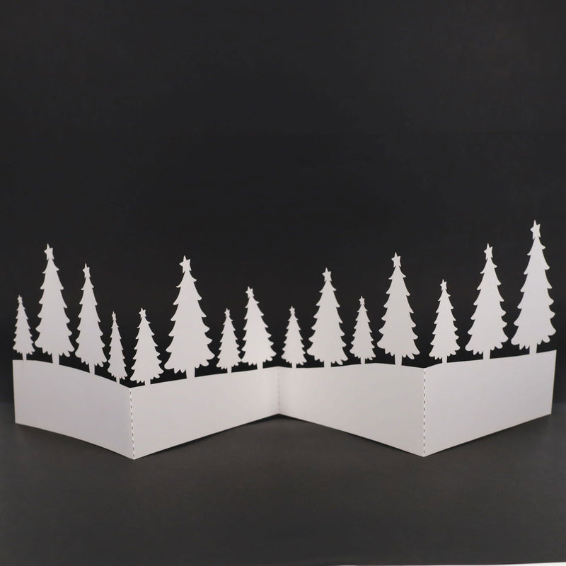 Icon Craft Laser Cut Festive Card - Forest Scene