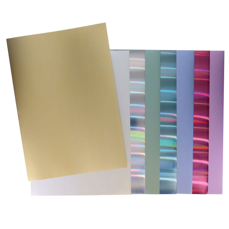 Premier Activity A4 Foil Card - 16 Sheets - 220gsm - Shades of Pastels