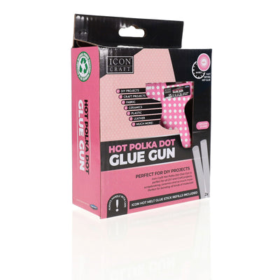 Icon Glue Gun - Polka Dot Pink