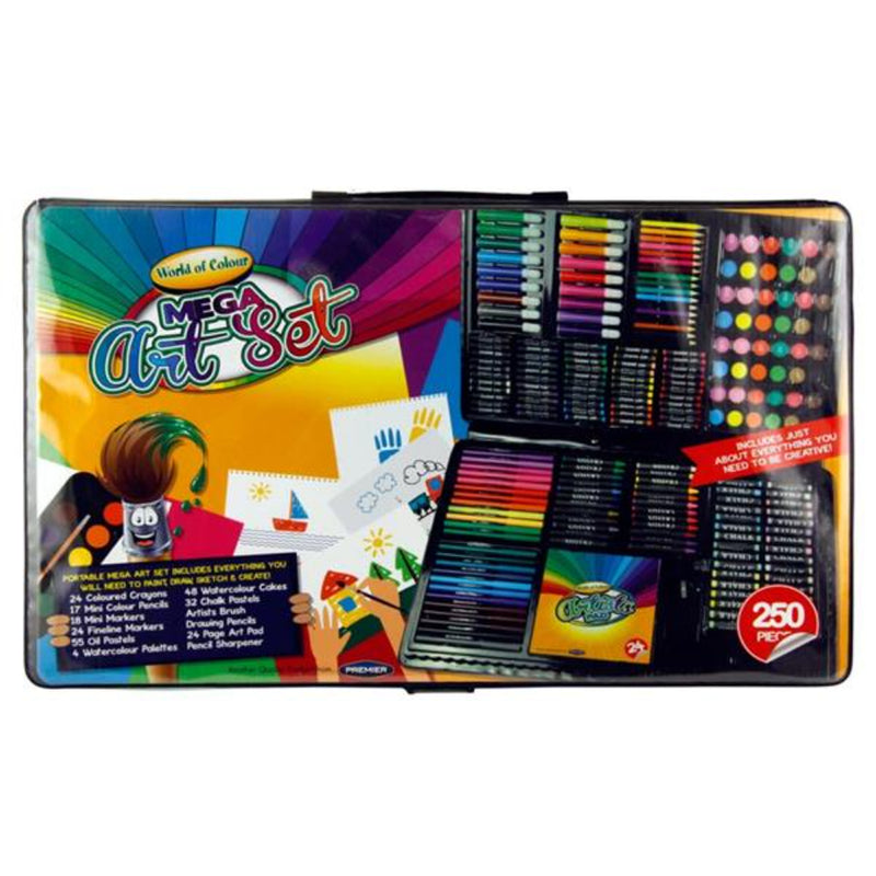 World of Colour Mega Art Set - 250 Pieces