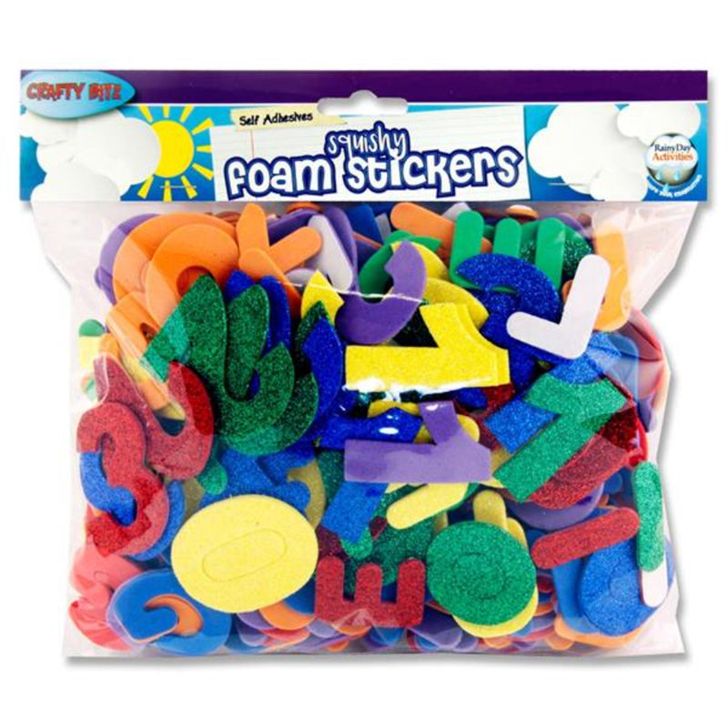 Crafty Bitz Squishy Foam Stickers - Letters & Numbers