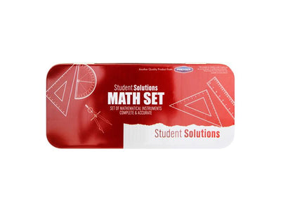 Student Solutions Maths Set - 8 Pieces - Red