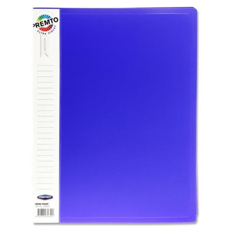 Premto A4 40 Pocket Display Book - Ultra Violet