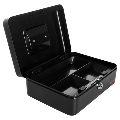 Concept 10 Metal Cash Box Black
