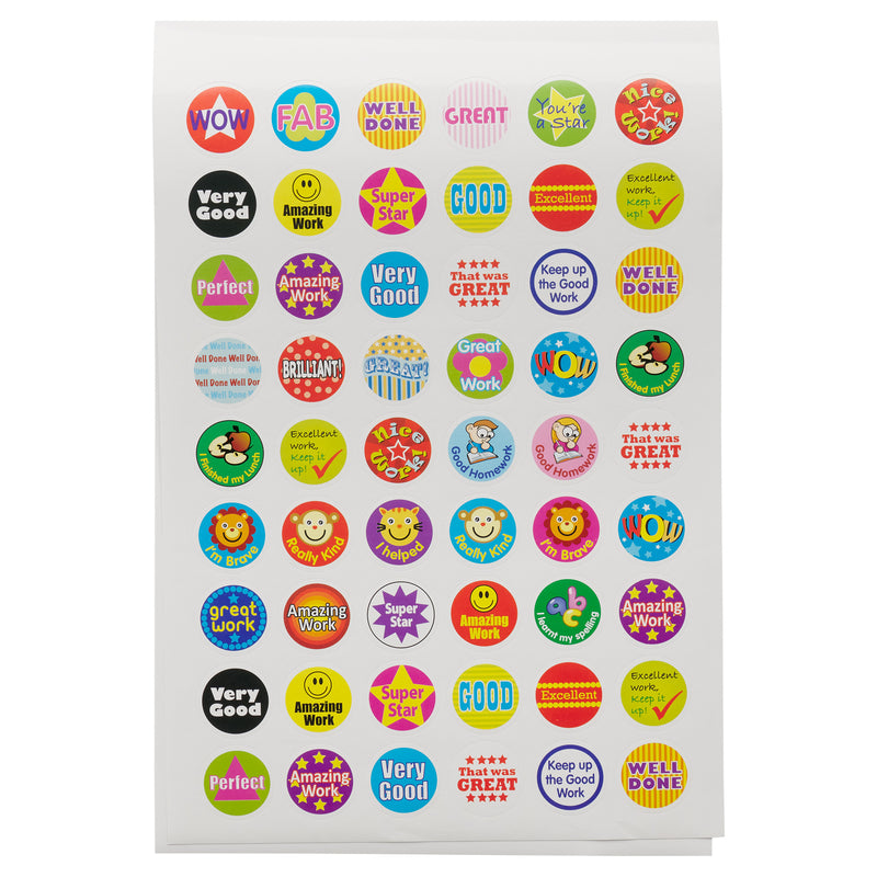 Clever Kidz Reward Sticker Pad - 1000+ Stickers