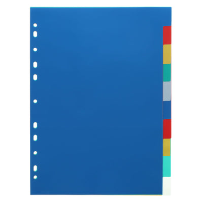 Concept Extra Strong Plastic Subject Dividers - 10 Dividers