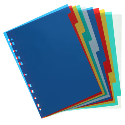 Concept Extra Strong Plastic Subject Dividers - 10 Dividers