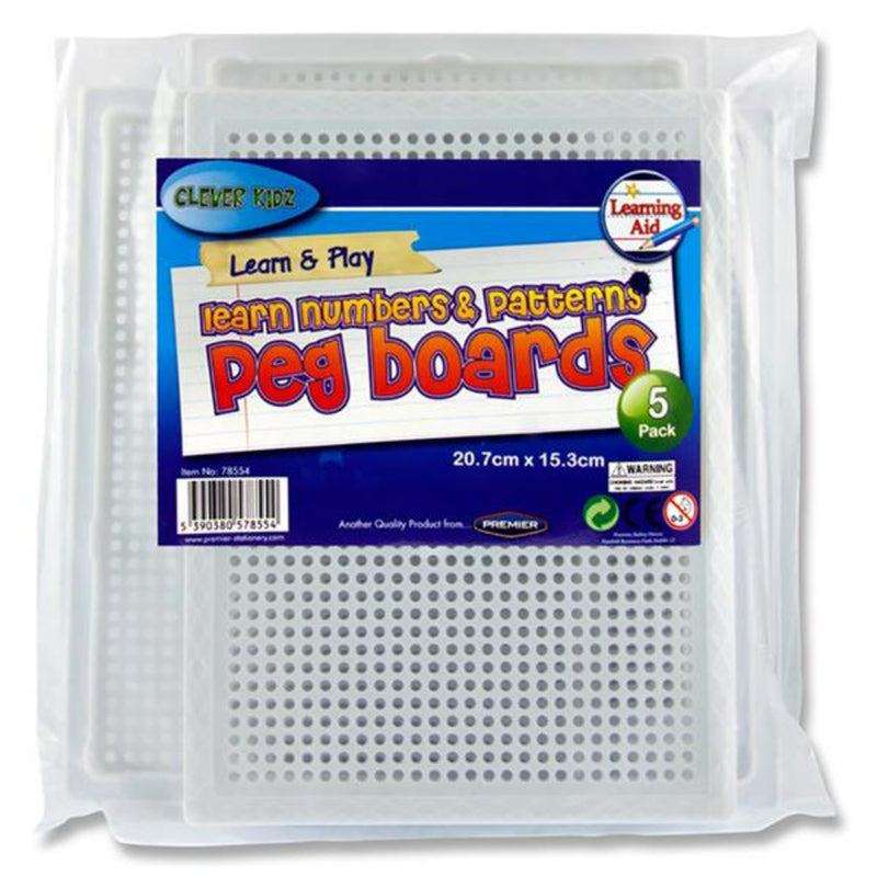 Clever Kidz Decorate The Peg Boards - Pack of 5