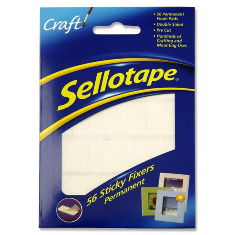 Sellotape Sticky Fixers - Pack of 56