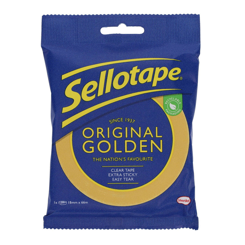 Sellotape Original Golden Tape 18Mmx66m
