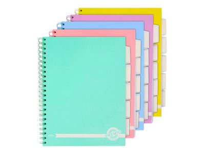 Premto Pastel A4 Wiro Project Book - 5 Subjects - 200 Pages - Primrose Yellow