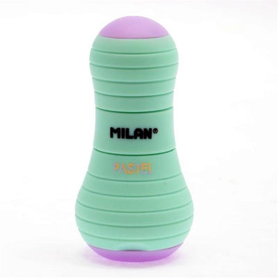 milan-sway-sharpener-eraser-capsule-pastel-green-1|Write Away 