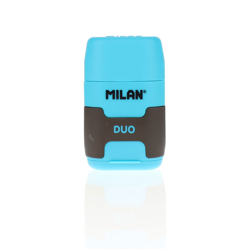 Milan Compact Touch Duo Eraser & Sharpener - Blue