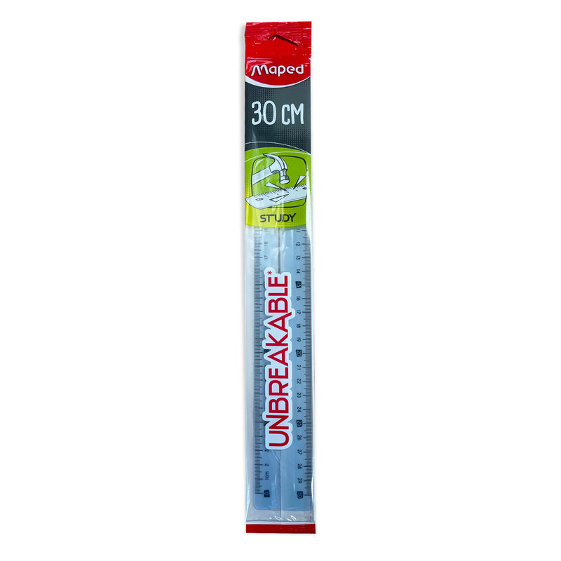 Maped Study 30Cm Unbreakable Ruler - Blue