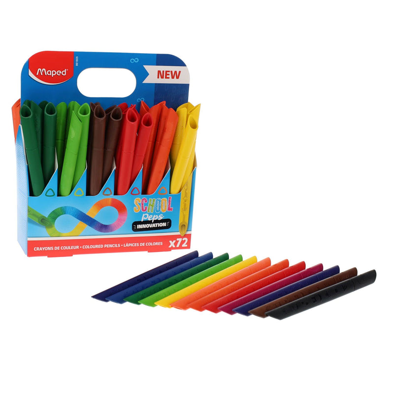 Maped School Colorpeps Colouring Pencils - Pack of 72
