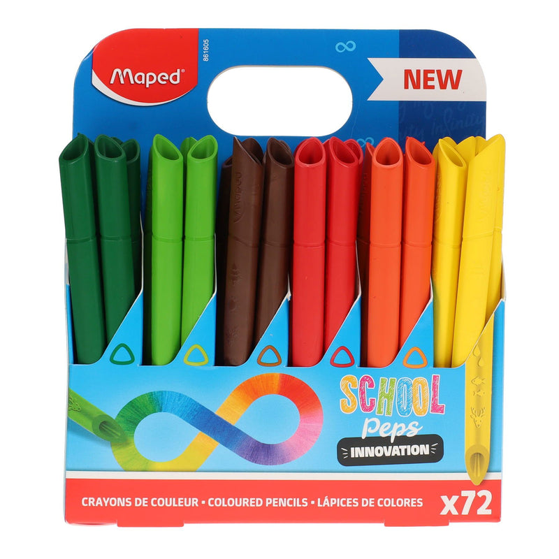 Maped School Colorpeps Colouring Pencils - Pack of 72
