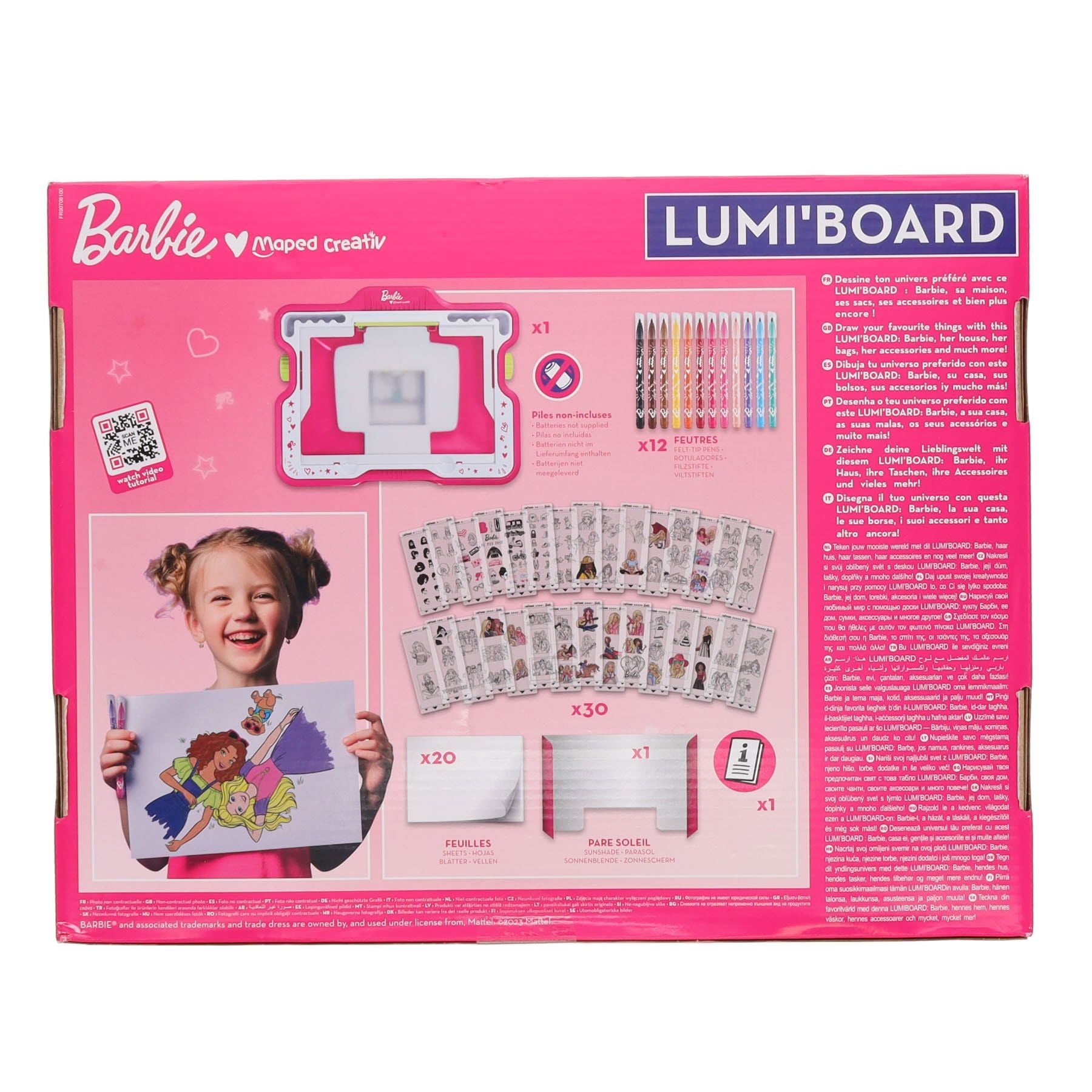Lumi board Maped Creativ Barbie - Vunder
