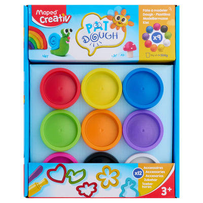 Maped Accessories Play Dough Set - 9 X 56g