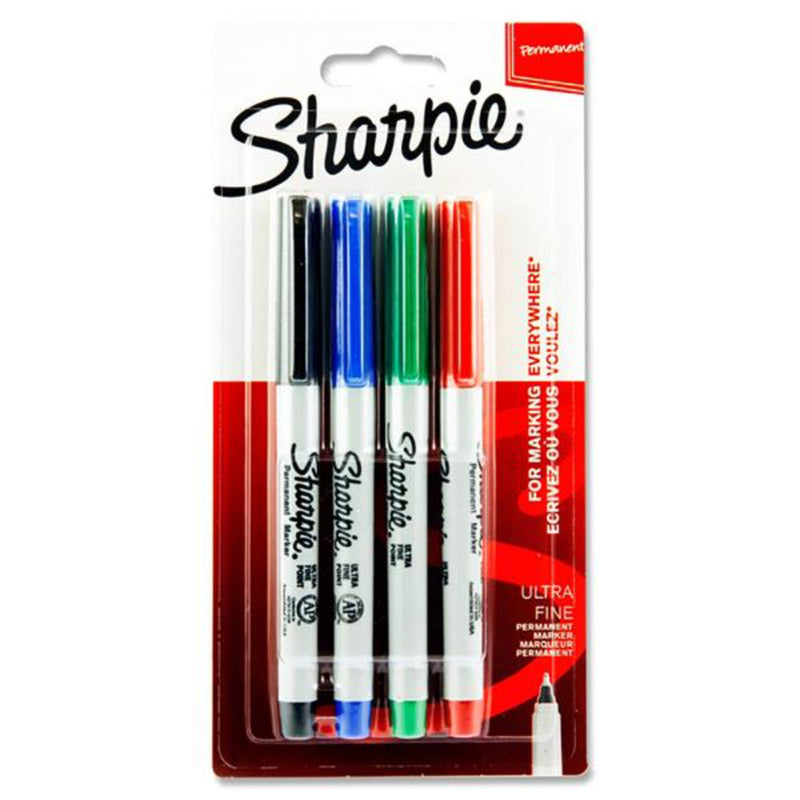 Sharpie Ultra Fine Markers - Pack of 4