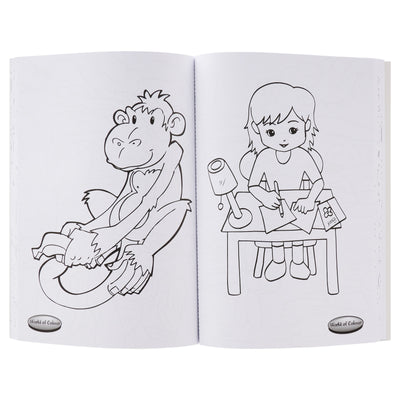World of Colour A4 Perforated Colour Me Colouring Book - 192 Pages