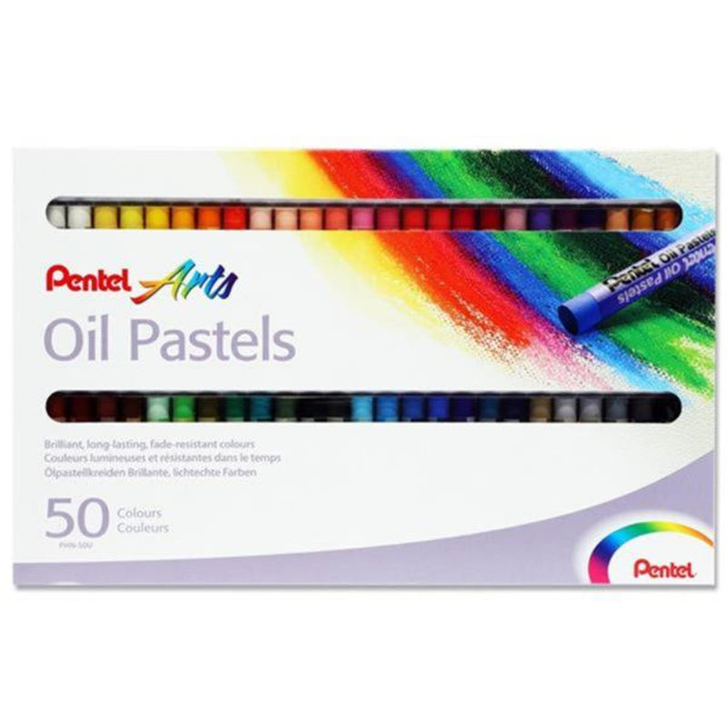 Pentel Arts Oil Pastels - Box of 50