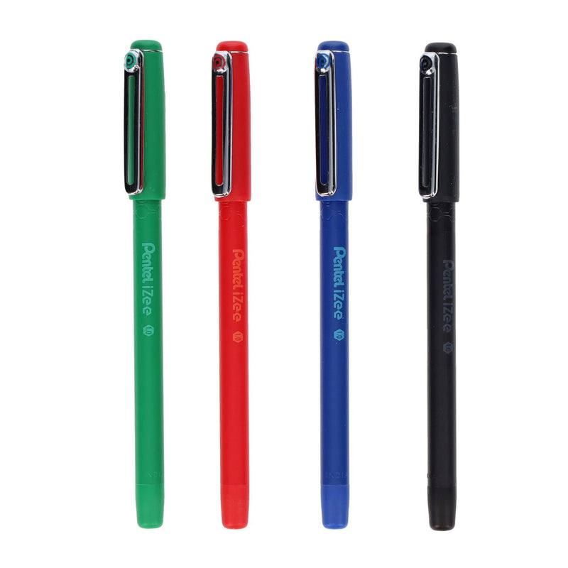 Pentel Izee Ballpoint Pen With Cap - Pack of 4
