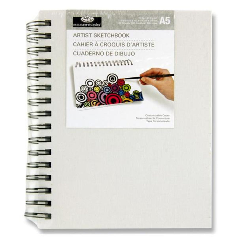 Royal & Langnickel Essentials Artist Canvas Cover Wiro Sketch - A5, 110Gsm