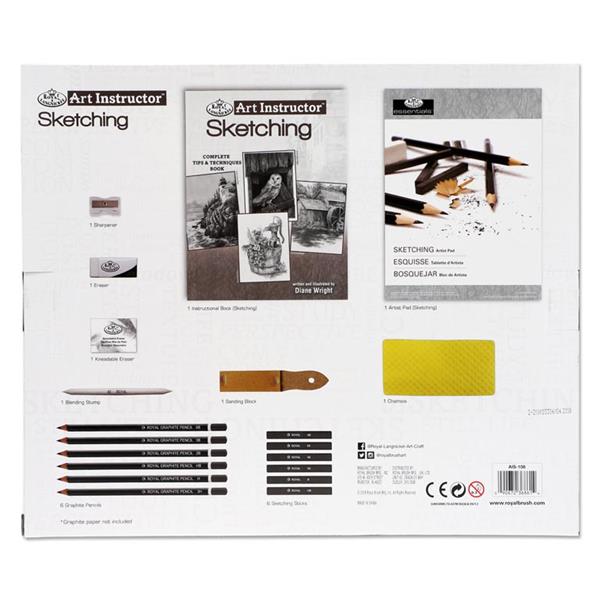 Royal & Langnickel Art Instructor 4 Project Art Set - Sketching - 20 Pieces