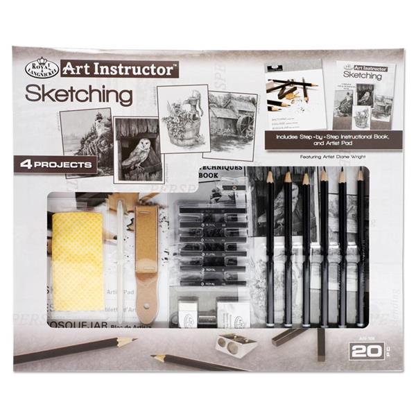Royal & Langnickel Art Instructor 4 Project Art Set - Sketching - 20 Pieces