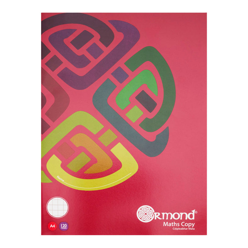 Ormond A4 Maths Copy Book - 7mm Squares - 120 Pages