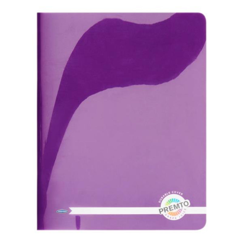 Premto 9x7 Durable Cover Exercise Book - 128 Pages -Grape Juice