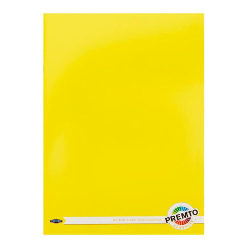 Premto A5 Notebook - 80 Pages - Sunshine Yellow