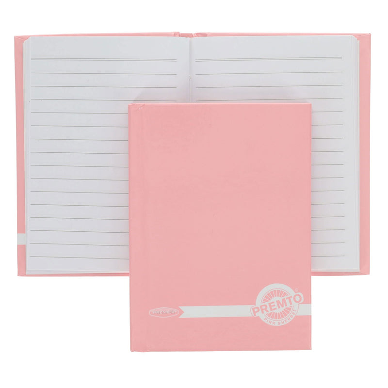 Premto Pastel A6 Hardcover Notebook - 160 Pages - Pastel - Pink Sherbet