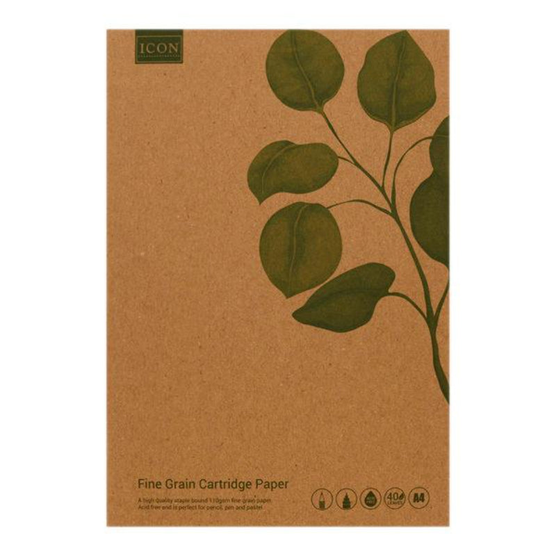 Icon Green A4 Sketch Book - 110gsm - 80 Pages