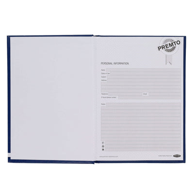 Premto A5 Hardcover Notebook - 160 Pages - Admiral Blue