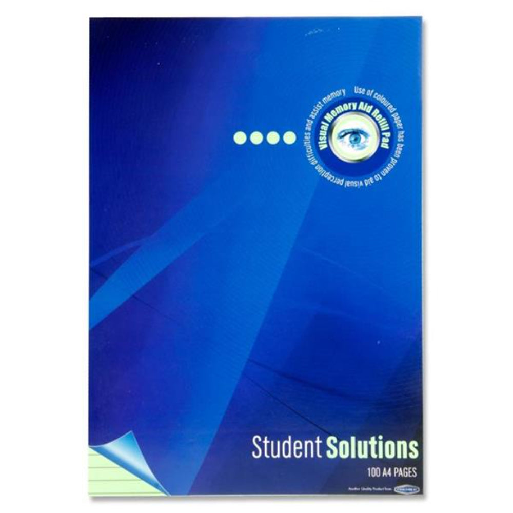 Premier Stationery A4 Student Solutions Spiral Bound Visual Memory Pad