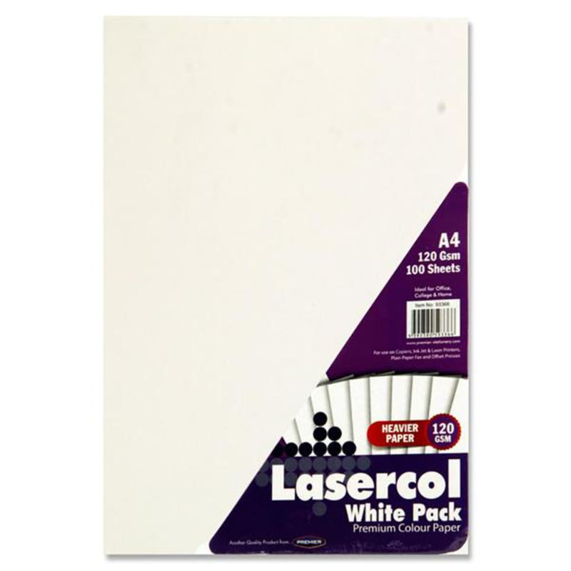 Lasercol A4 Activity Paper - 120gsm - White - 100 Sheets