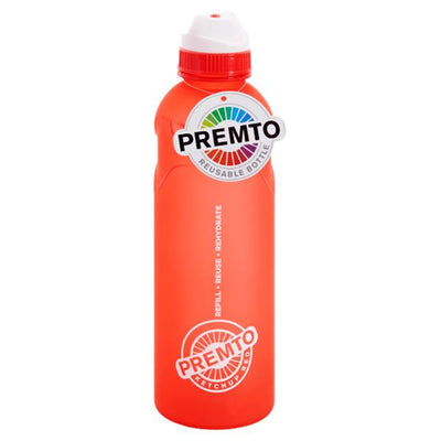 Premto 500ml Stealth Soft Touch Bottle - Ketchup Red