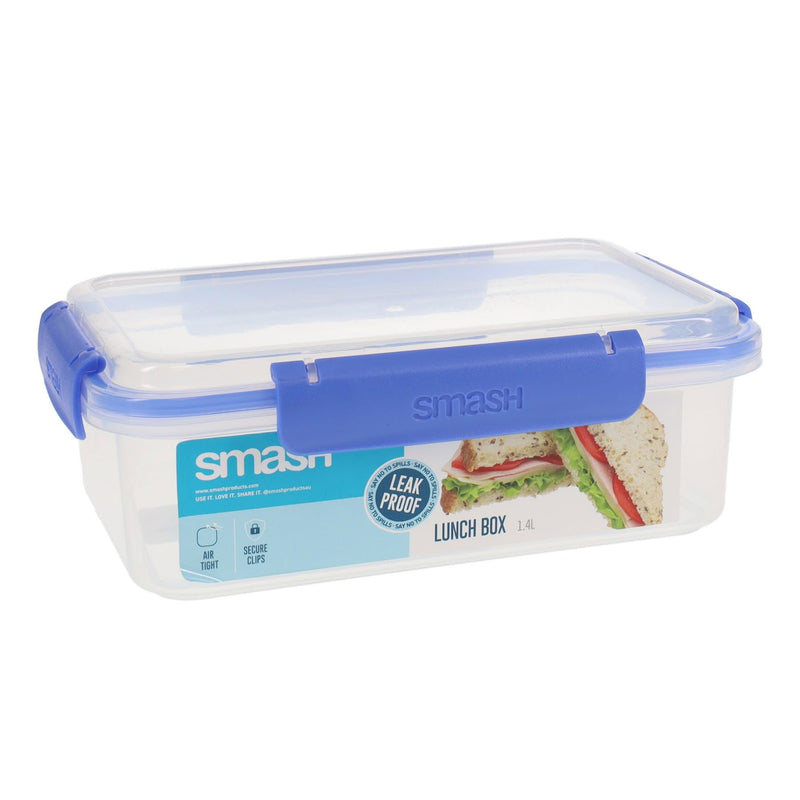Smash Leakproof Lunch Box - 1.4lL - Blue